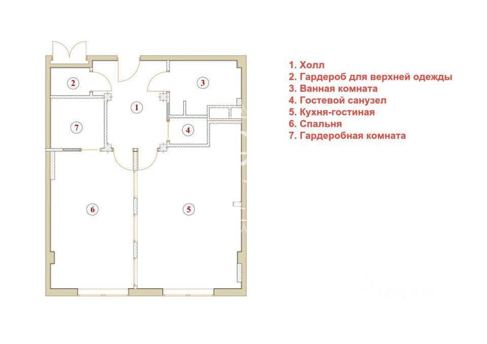 Продается 2-комнатная квартира, площадью 79.60 кв.м. Москва, улица Большая Садовая, дом 5к1