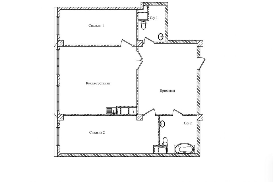 Продается 2-комнатная квартира, площадью 120.90 кв.м. Москва, переулок Большой Строченовский, дом 9