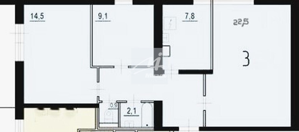 Продается 3-комнатная квартира, площадью 68.80 кв.м. Московская область, Лобня городской округ, город Лобня, Букинское шоссе, дом 27