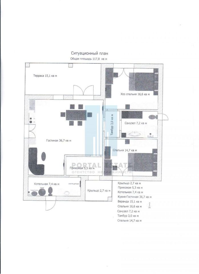 Продается дом, площадью 118.00 кв.м. Московская область, Чехов городской округ, деревня Большое Петровское
