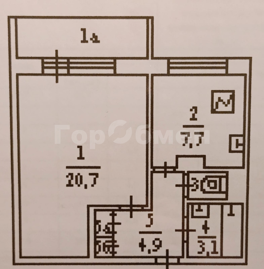 Продается 1-комнатная квартира, площадью 38.80 кв.м. Москва, улица Академика Бакулева, дом 10