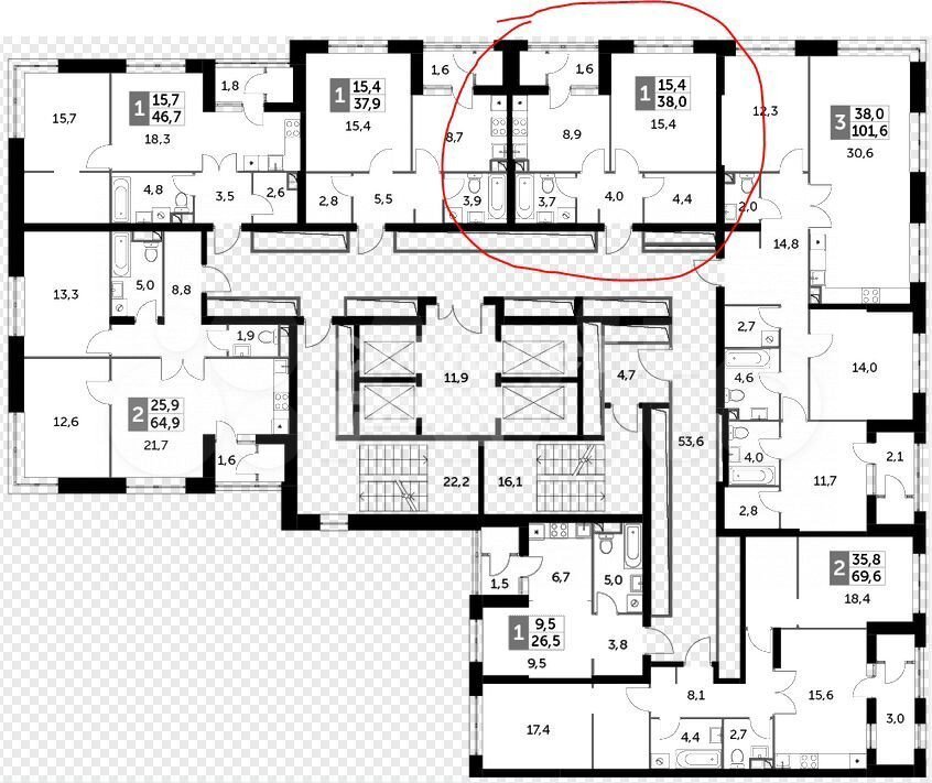 Продается 1-комнатная квартира, площадью 38.00 кв.м. Москва, проезд Строительный, дом 9