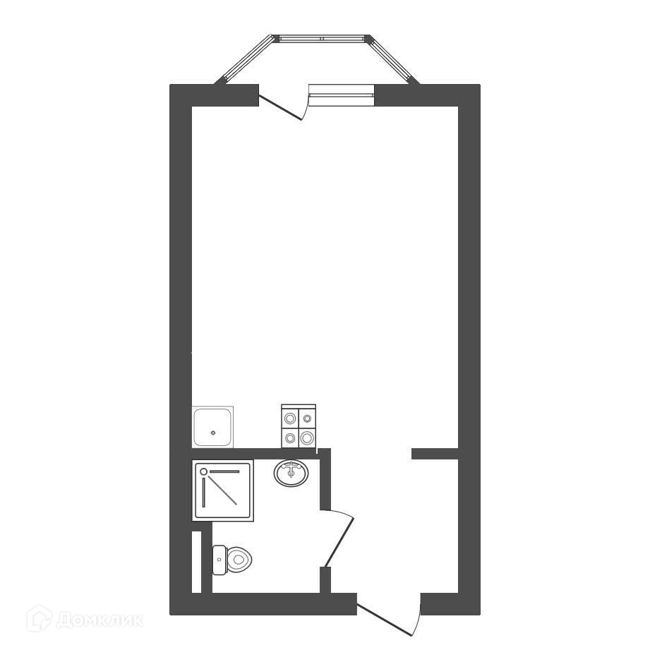 Продается 1-комнатная квартира, площадью 20.00 кв.м. Москва, улица Саларьевская