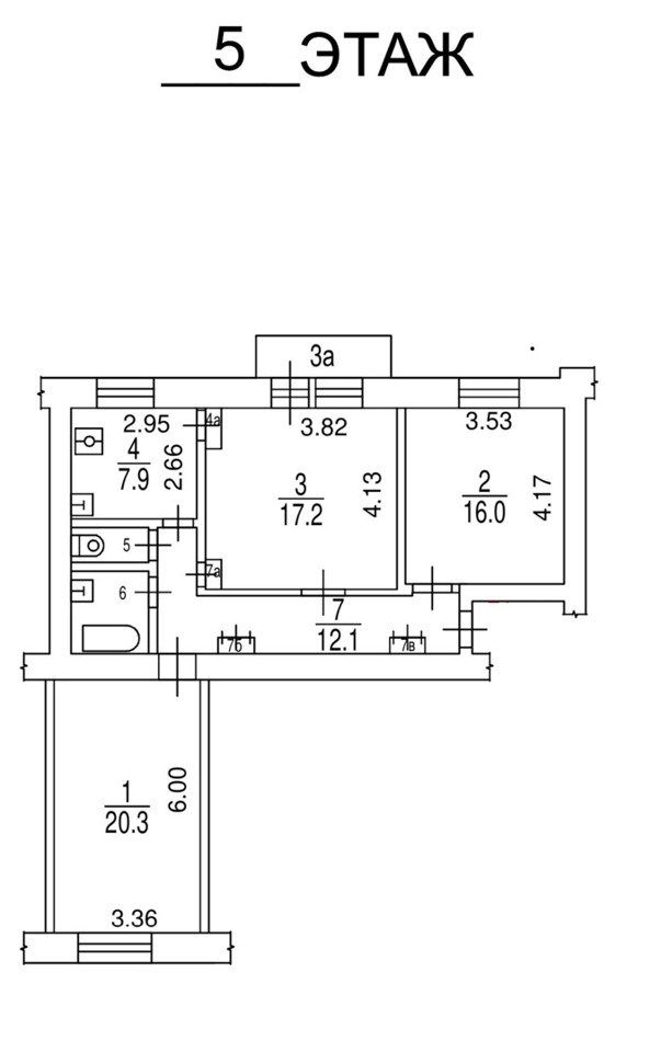 Продается 3-комнатная квартира, площадью 80.60 кв.м. Москва, переулок Лялин
