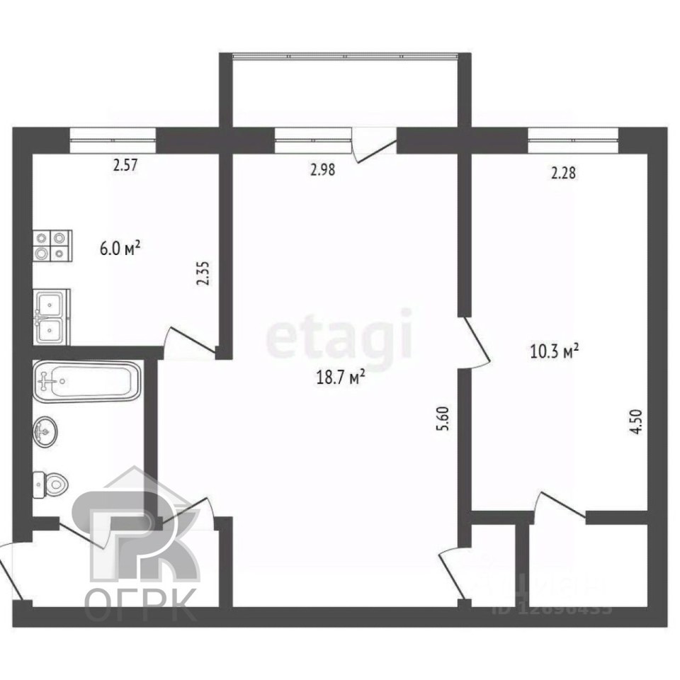 Продается 2-комнатная квартира, площадью 44.00 кв.м. Москва, Звездный бульвар