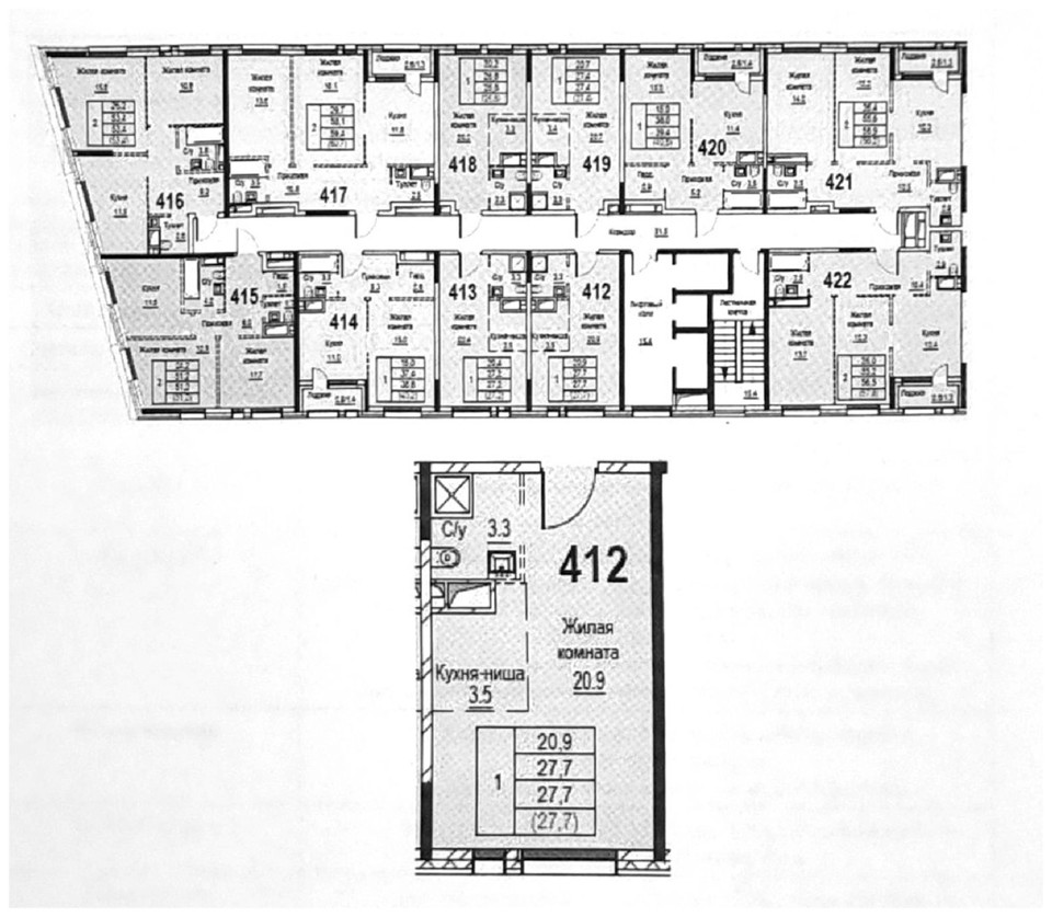 Продается 1-комнатная квартира, площадью 27.70 кв.м. Москва, Дмитровское шоссе, дом 73Б