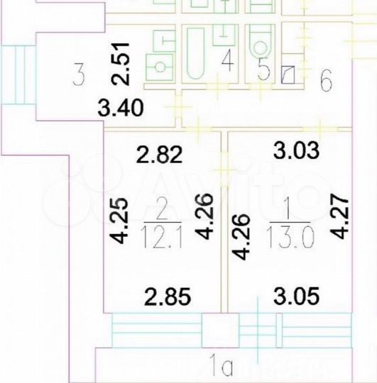 Продается 2-комнатная квартира, площадью 43.00 кв.м. Москва, улица Пресненский Вал, дом 26