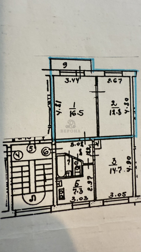 Продается 3-комнатная квартира, площадью 64.00 кв.м. Московская область, Щёлковский район, рабочий поселок Монино, Новинское шоссе, дом 16