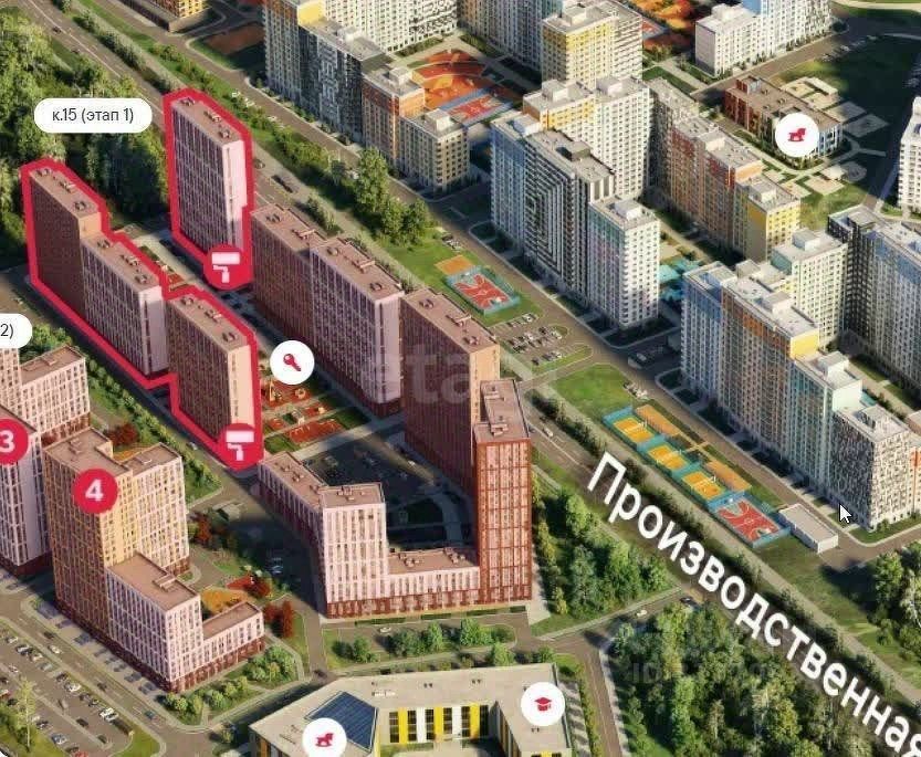 Продается 1-комнатная квартира, площадью 21.50 кв.м. Москва, улица Производственная, дом 17
