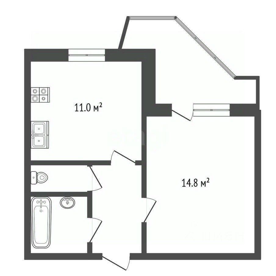 Продается 1-комнатная квартира, площадью 33.90 кв.м. Москва, Пятницкое шоссе, дом 6к4