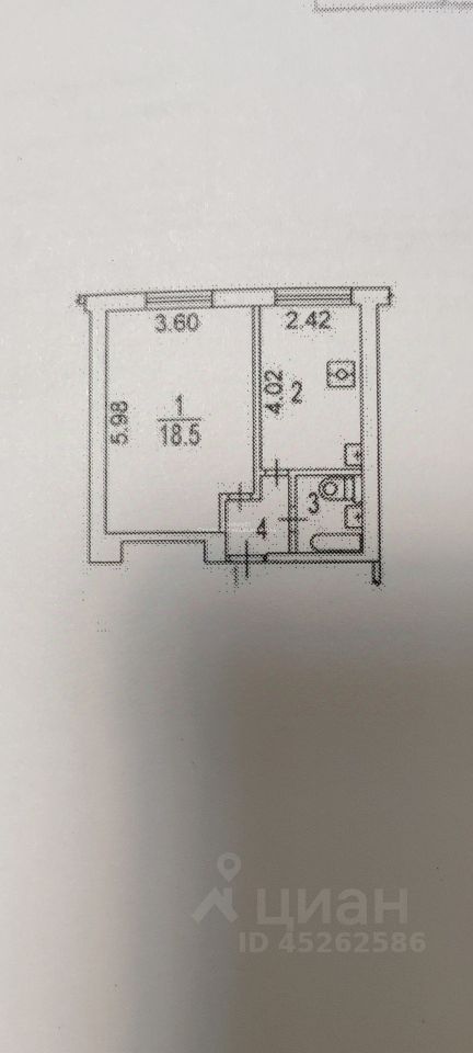 Продается 1-комнатная квартира, площадью 33.40 кв.м. Москва, улица Бехтерева, дом 37к1