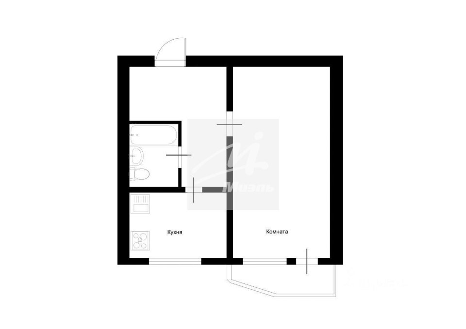 Продается 1-комнатная квартира, площадью 37.00 кв.м. Москва, улица Привольная, дом 13к1