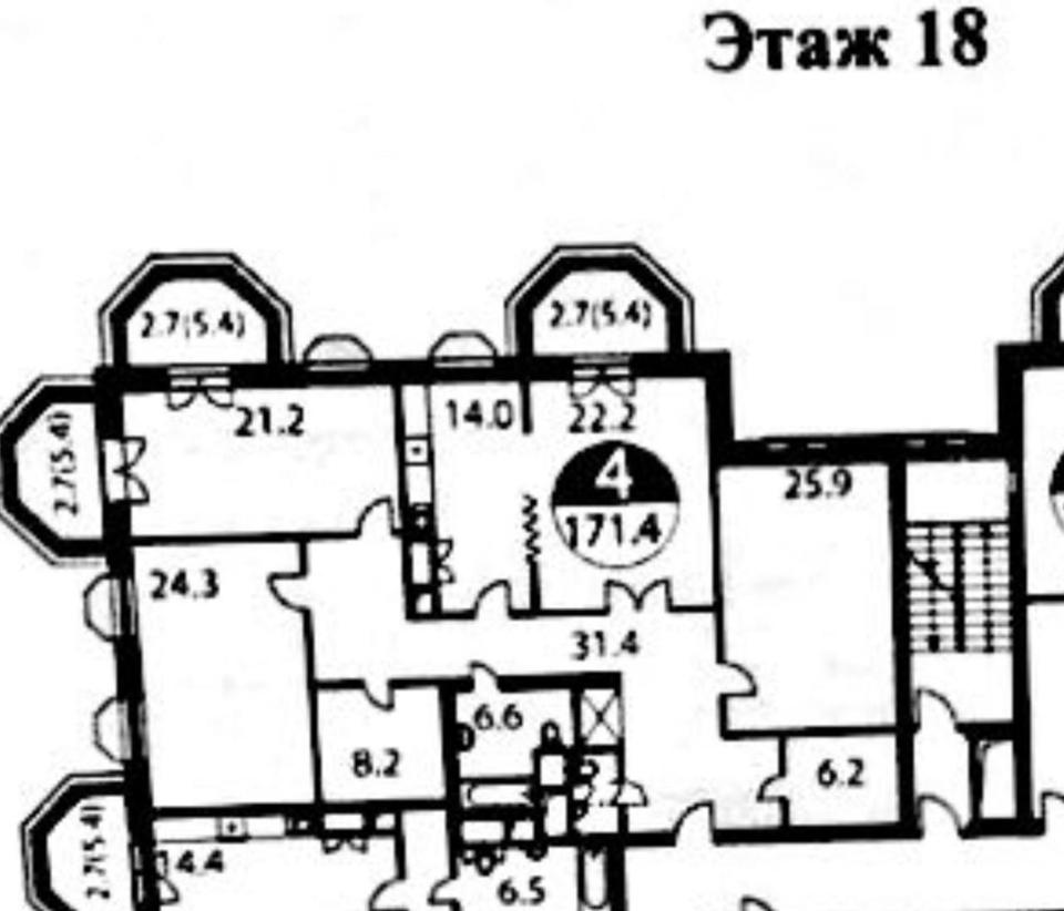 Продается 4-комнатная квартира, площадью 171.40 кв.м. Москва, Вернадского проспект