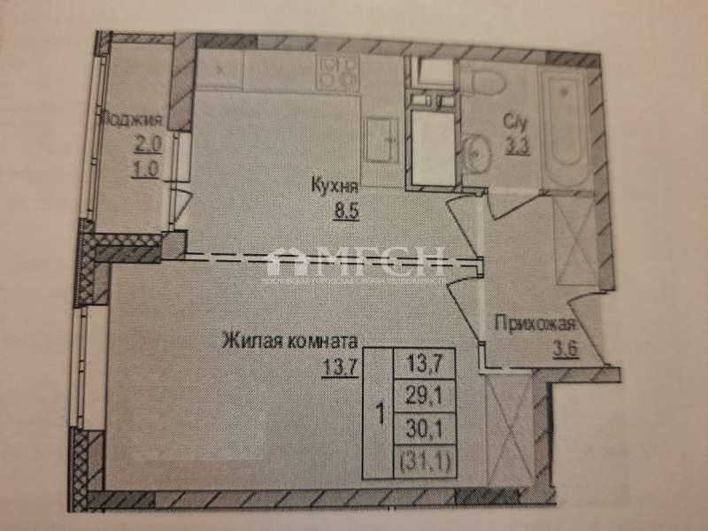 Продается 2-комнатная квартира, площадью 44.00 кв.м. Москва, улица Судакова, дом 25к1