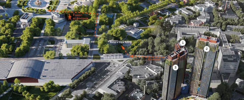 Продается 2-комнатная квартира, площадью 60.00 кв.м. Москва, улица Вильгельма Пика, дом 1