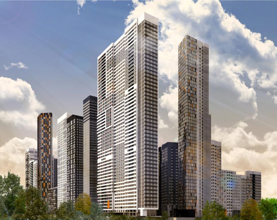 Высотный жилой комплекс общей площадью 144 тыс. кв.м будет построен на бывшей производственной территории по адресу Мукомольный пр., 6, уч. 1, Шмитовский пр., 39, напротив ММДЦ «Москва-Сити»