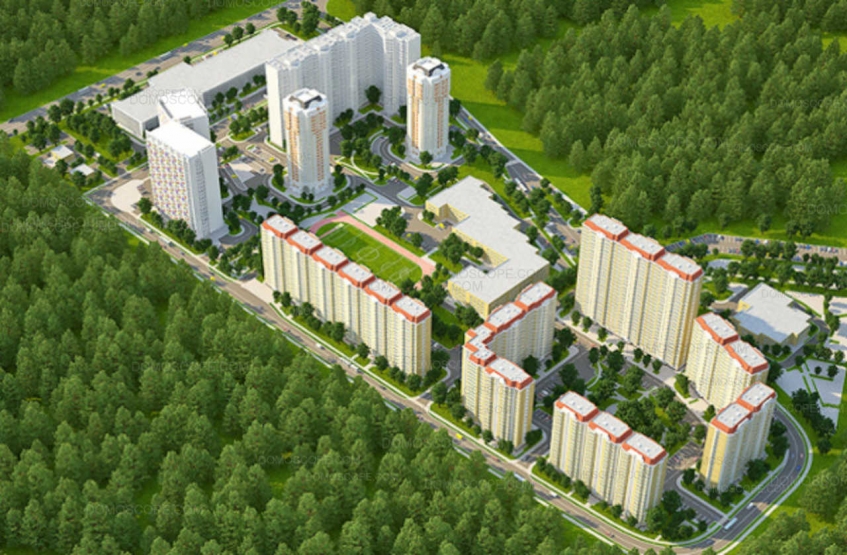 Микрорайон Щитниково Янтарный. Московская обл., Балашиха, Янтарный мкр.