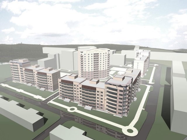 ЖК на ул. Чернышевского. Московская обл., Серпухов, Чернышевского ул., корп. 1-5