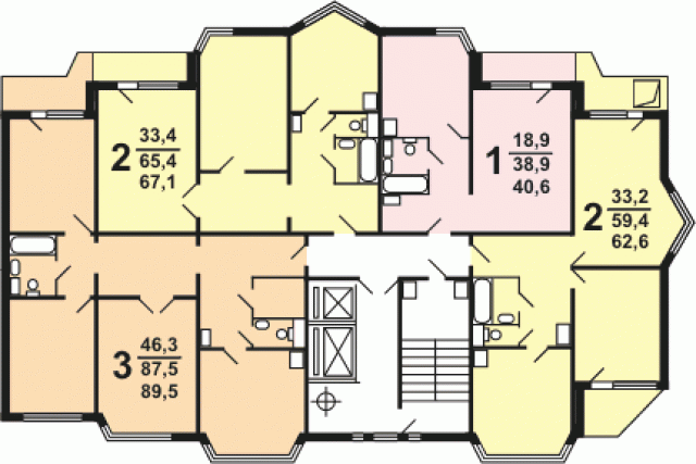 Планировка квартир в домах серии П-44ТМ