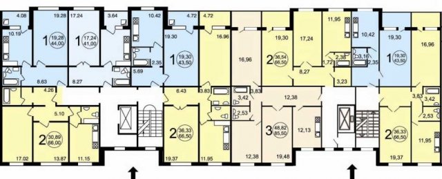 Планировка квартир в домах серии ЭГП (ЭДСК)