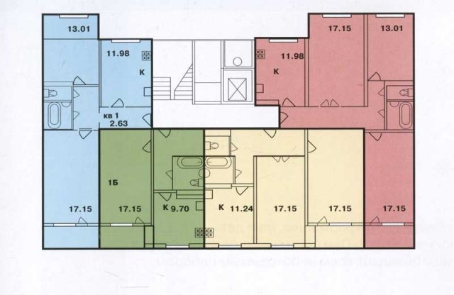 Планировка квартир в домах серии 3322-Б