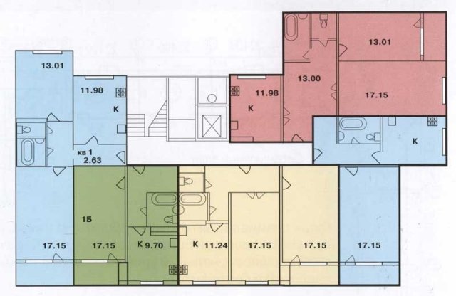 Планировка квартир в домах серии 3322-Б
