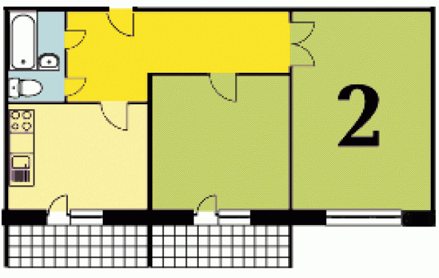 Планировка квартир в домах серии В-2000