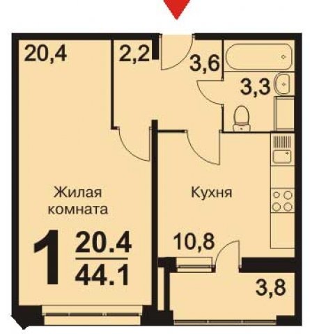 Планировка квартир в домах серии И-2076
