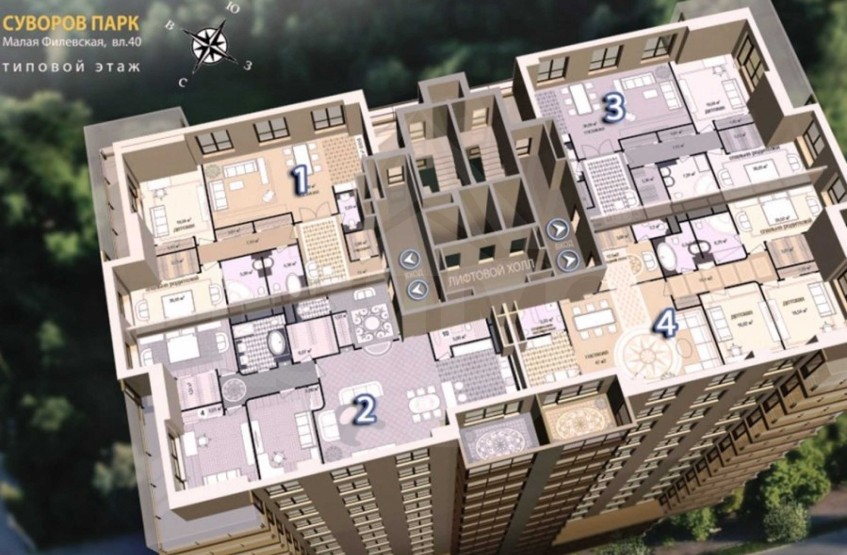 ЖК Суворов Парк. Москва, Малая Филёвская ул., 40 корп.1 