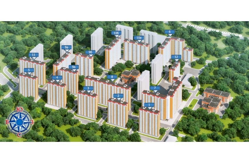 ЖК Пятница. Московская обл., Солнечногорский р-н, Брехово дер., Школьный мкр.