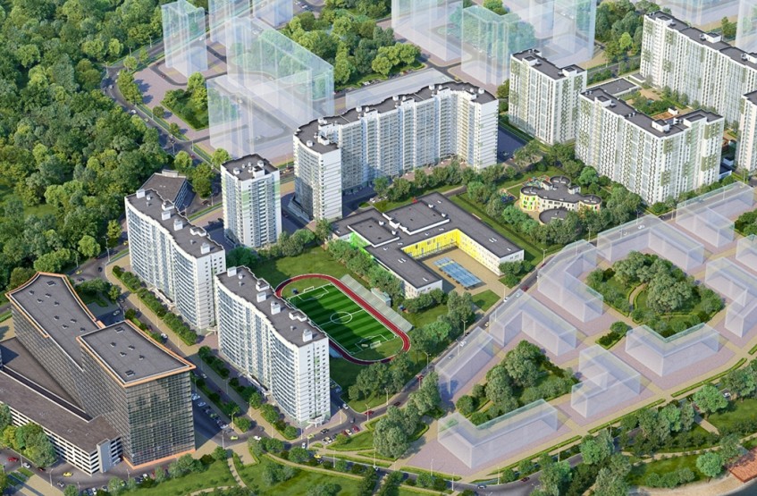 ЖК Лидер Парк. Московская обл., Мытищи, мкр 17А, 2-й Рупасовский пер.