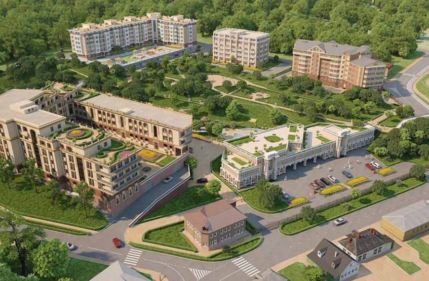 ЖК Малиновый ручей. Московская обл., Звенигород, Чехова ул. / Почтовая ул.