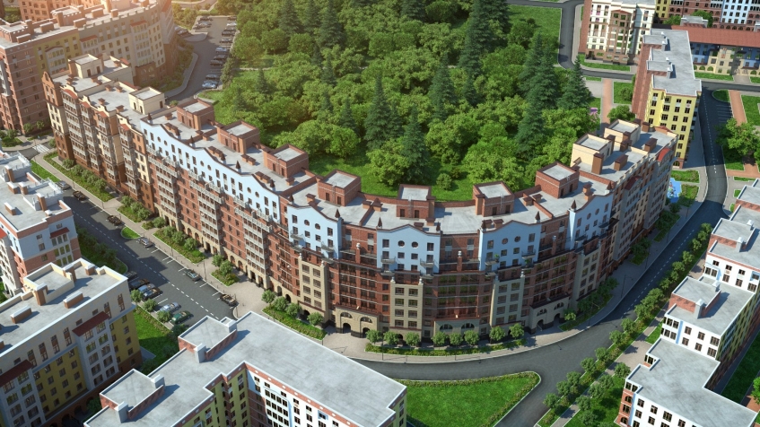 ЖК Пятницкие кварталы. Московская обл., Красногорск г/о, Сабурово, Паркова ул.