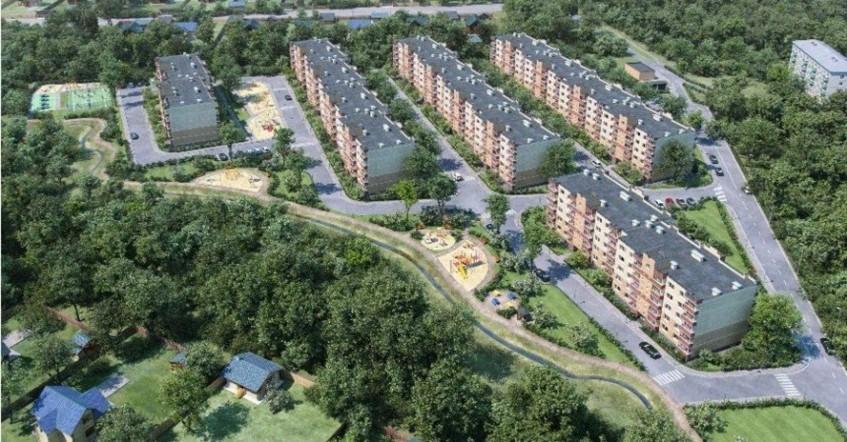 ЖК Зеленоградский. Московская обл., Пушкинский р-н, Зеленоградский пос., Островского ул., 12, 13, 14, 15, 16