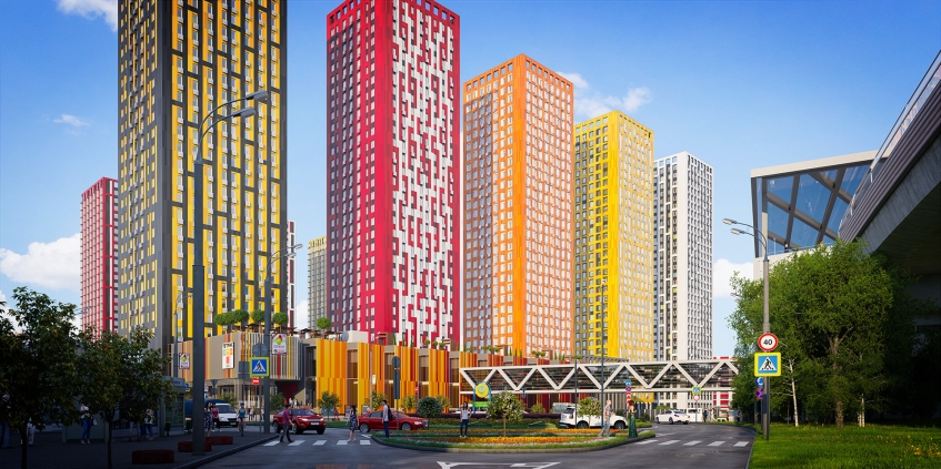 Квартал Тетрис. Московская обл., Красногорск, 1-й Железнодорожный тупик, вл. 7