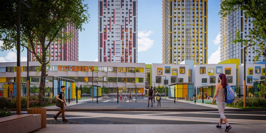 Квартал Тетрис. Московская обл., Красногорск, 1-й Железнодорожный тупик, вл. 7