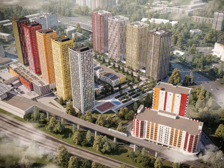 Квартал Тетрис. Московская обл., Красногорск, 1-й Железнодорожный тупик, вл. 7