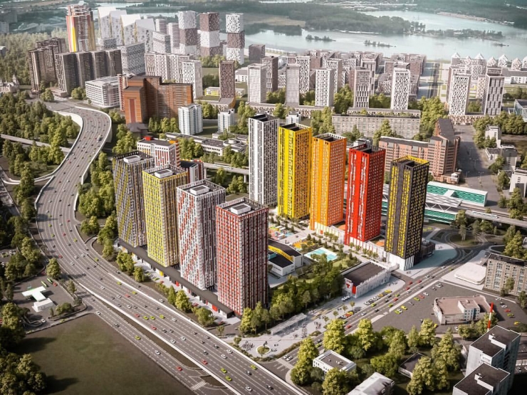 Квартал Тетрис. Московская обл., Красногорск, 1-й Железнодорожный тупик, вл. 7