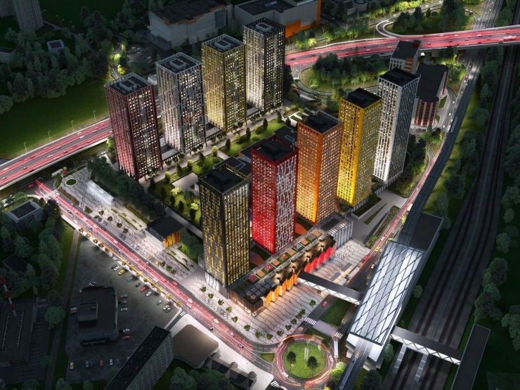 Квартал Тетрис. Московская обл., Красногорск, 1-й Железнодорожный тупик, вл. 7