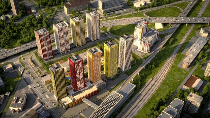 Квартал Тетрис. Московская обл., Красногорск, 1-й Железнодорожный тупик, вл. 7