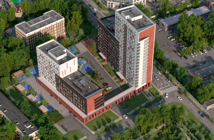 ЖК Дом на Нагатинской. Москва, 1-й Нагатинский пр-д, д.14