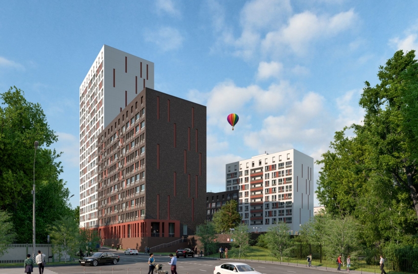 ЖК Дом на Нагатинской. Москва, 1-й Нагатинский пр-д, д.14