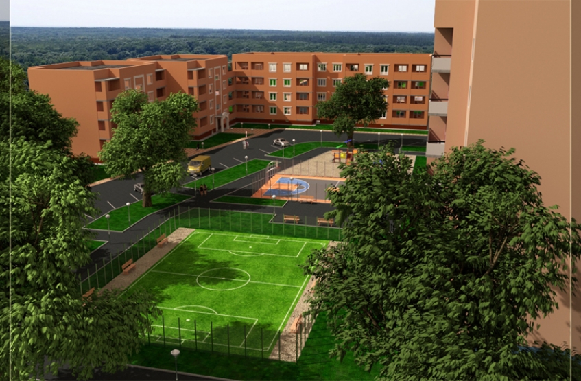 ЖК Спортивный. Московская обл., Дмитров, Внуковский мкр, 23-26