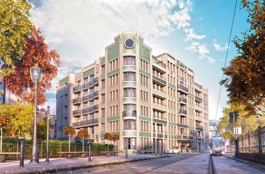 ЖК Резиденция на Покровском бульваре. Москва, Покровский бул. 5, стр.1,2