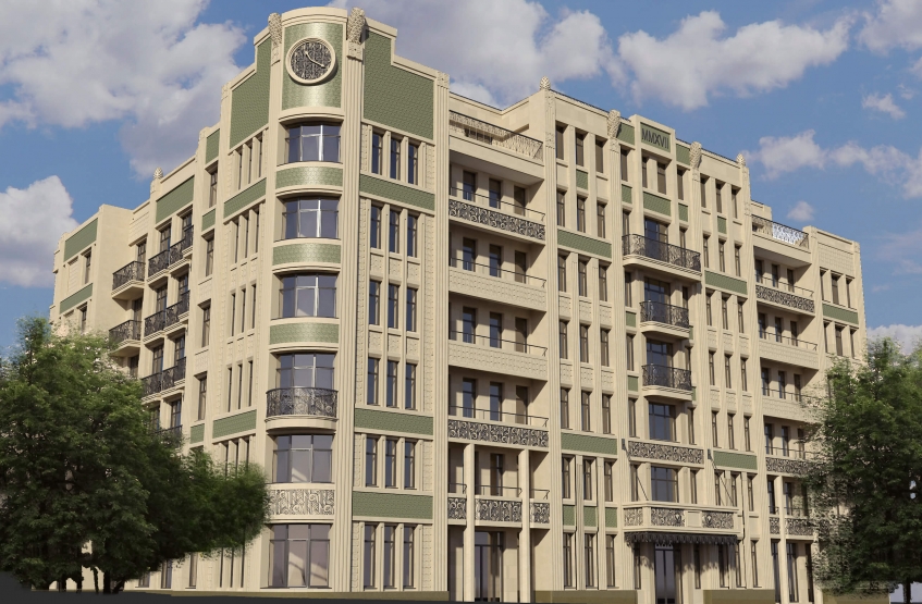 ЖК Резиденция на Покровском бульваре. Москва, Покровский бул. 5, стр.1,2