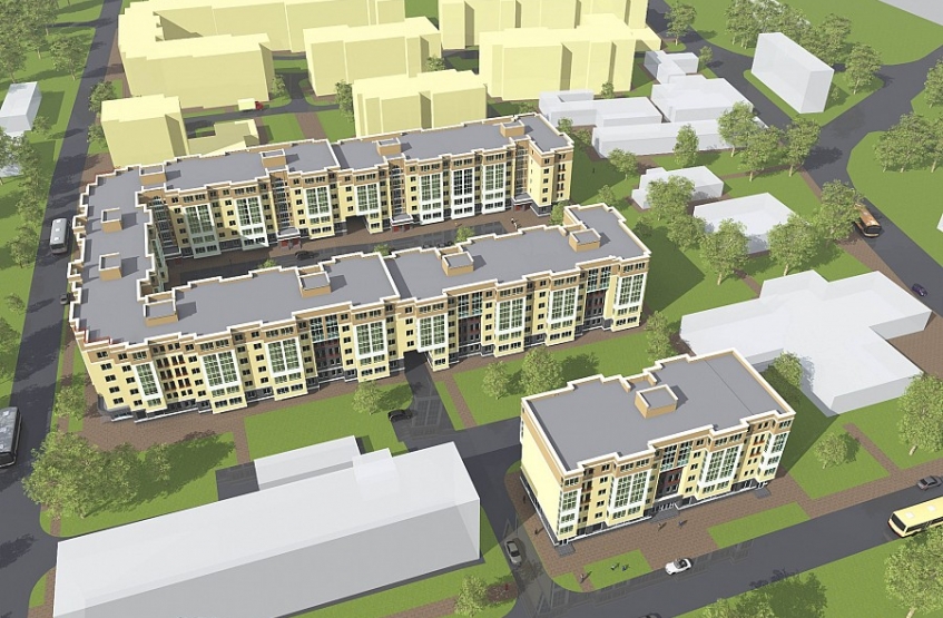 ЖК Центральный в Звенигороде. Московская обл., Звенигород, Почтовая ул., 36