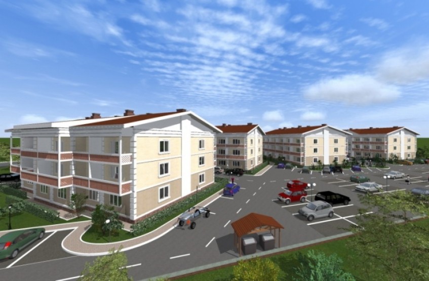 ЖК Заречье в Малаховке. Московская обл., Люберцы го, Малаховка пос., Быковское ш. / Поселковая ул.