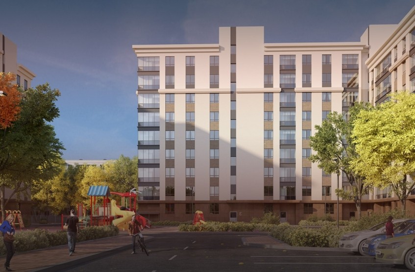 ЖК Олимп в Хотьково. Московская обл., Сергиево-Посадский р-н, Хотьково, Михеенко ул.
 