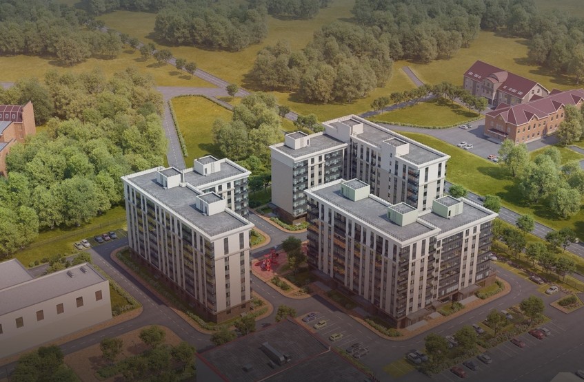 ЖК Олимп в Хотьково. Московская обл., Сергиево-Посадский р-н, Хотьково, Михеенко ул.
 