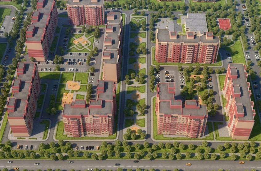 ЖК Олимп 3. Московская обл., Клин, 4-й мкр., Клинская ул.